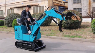 KE09鋰電小挖機(jī)操作視頻