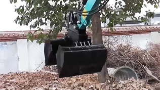 小型挖掘機貝殼斗視頻